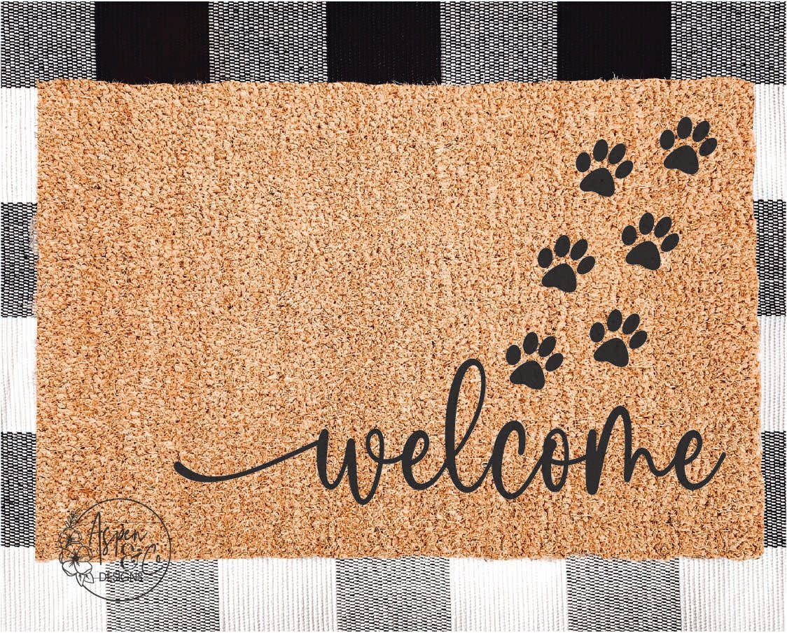 Welcome Paws Doormat