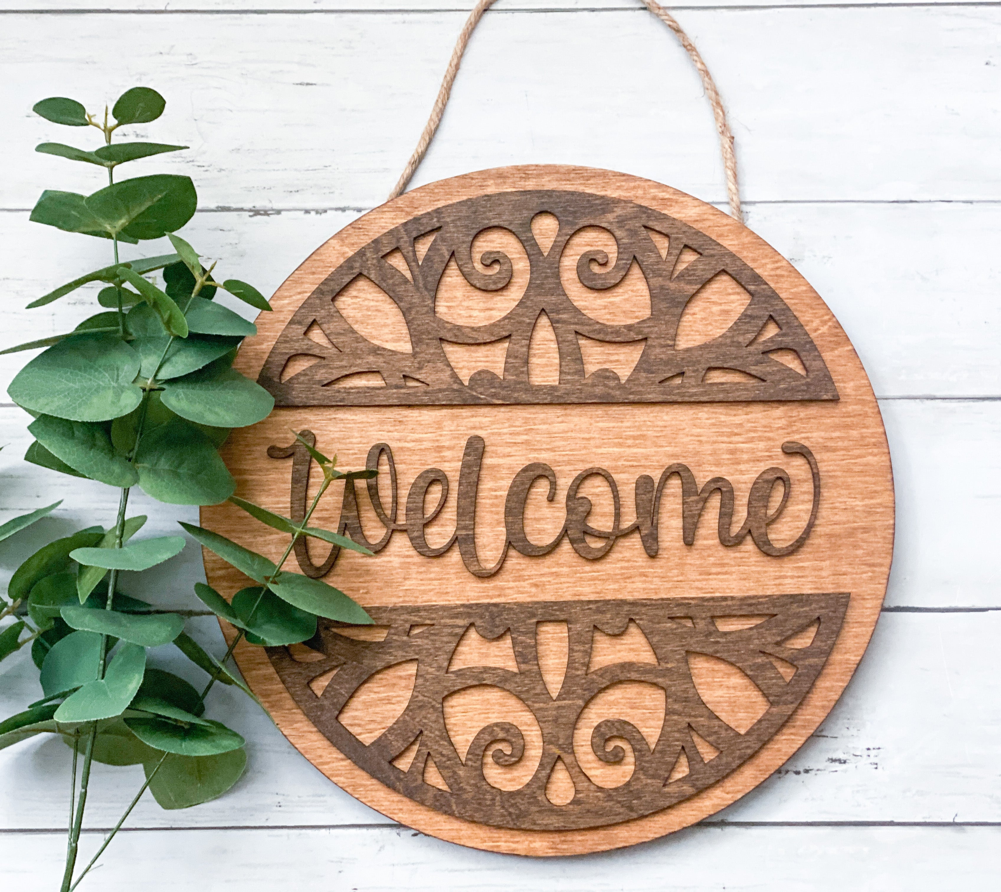 Welcome Sign- 3D Round