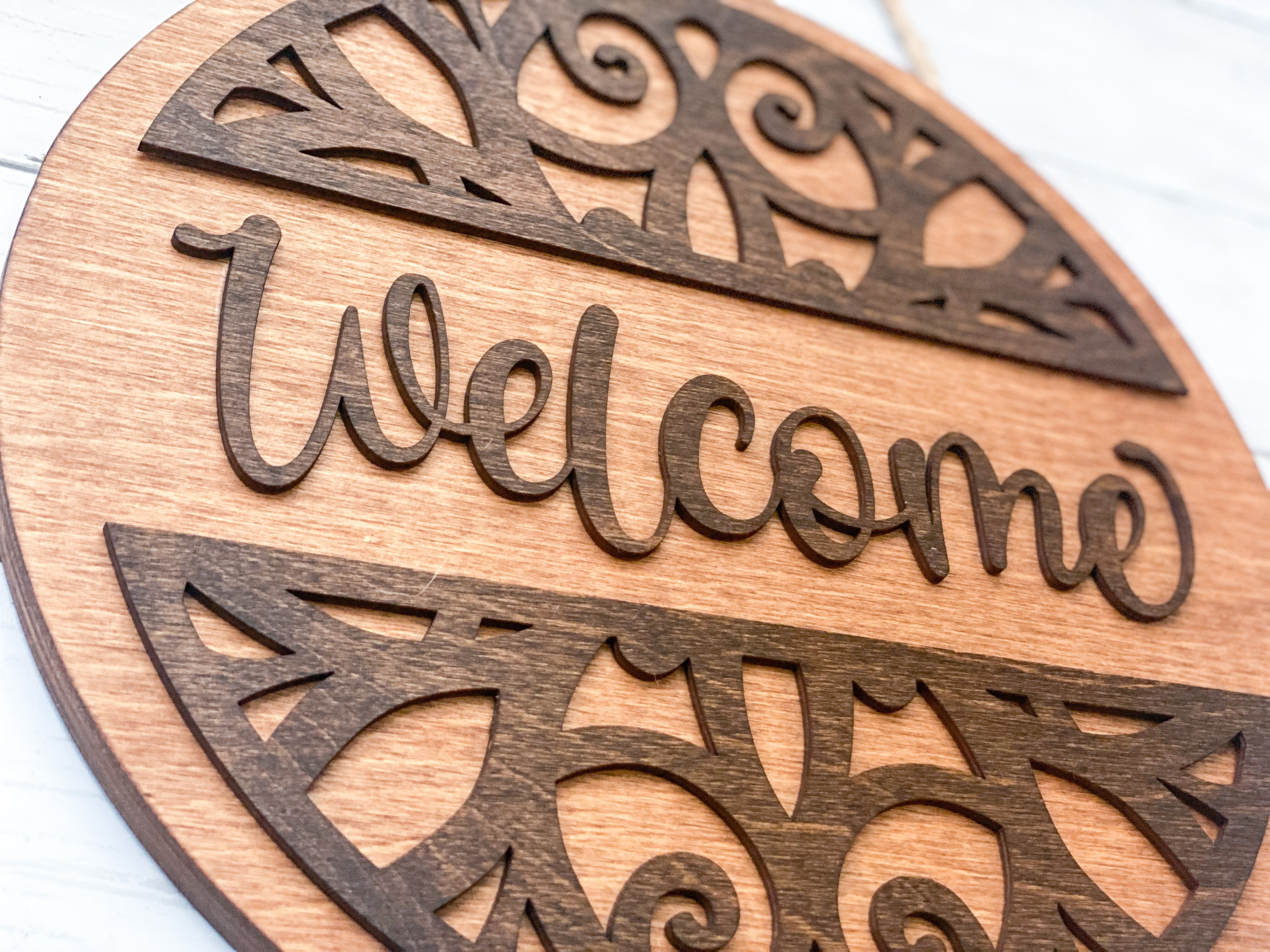 Welcome Sign- 3D Round