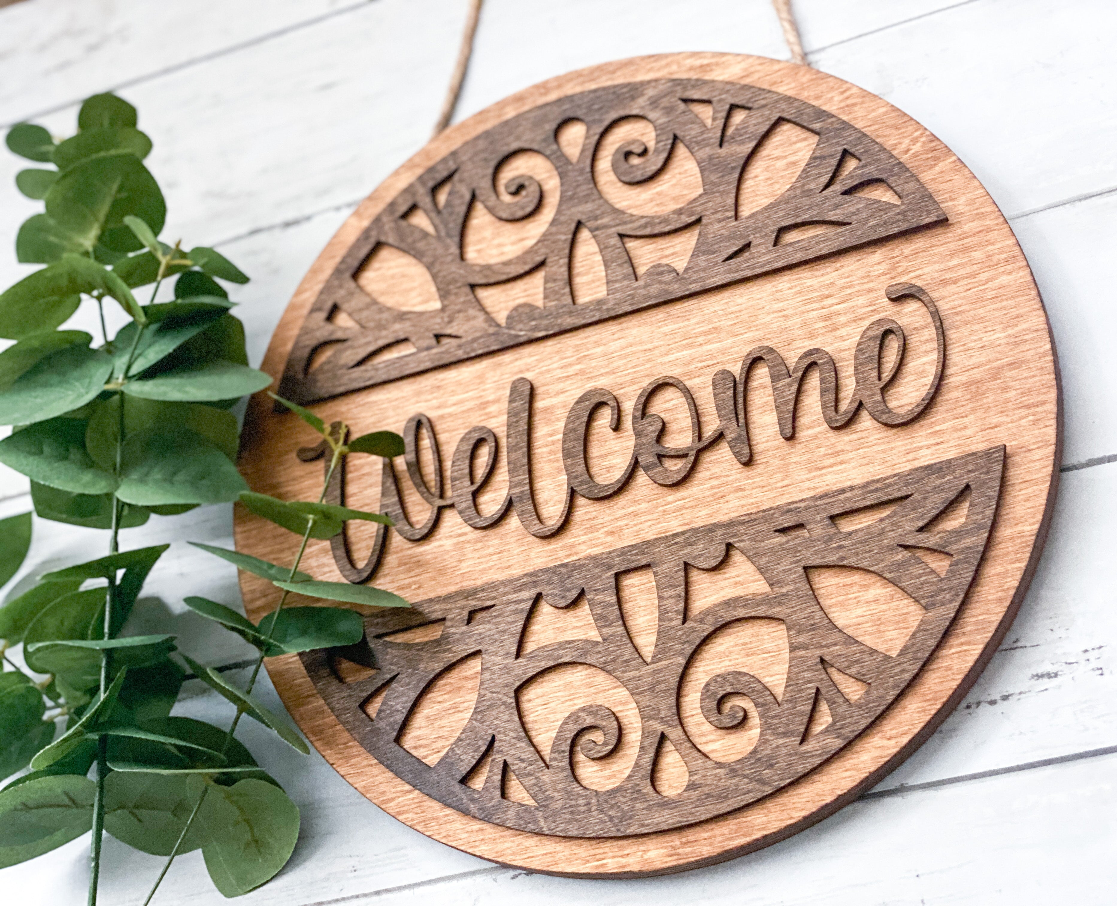 Welcome Sign- 3D Round