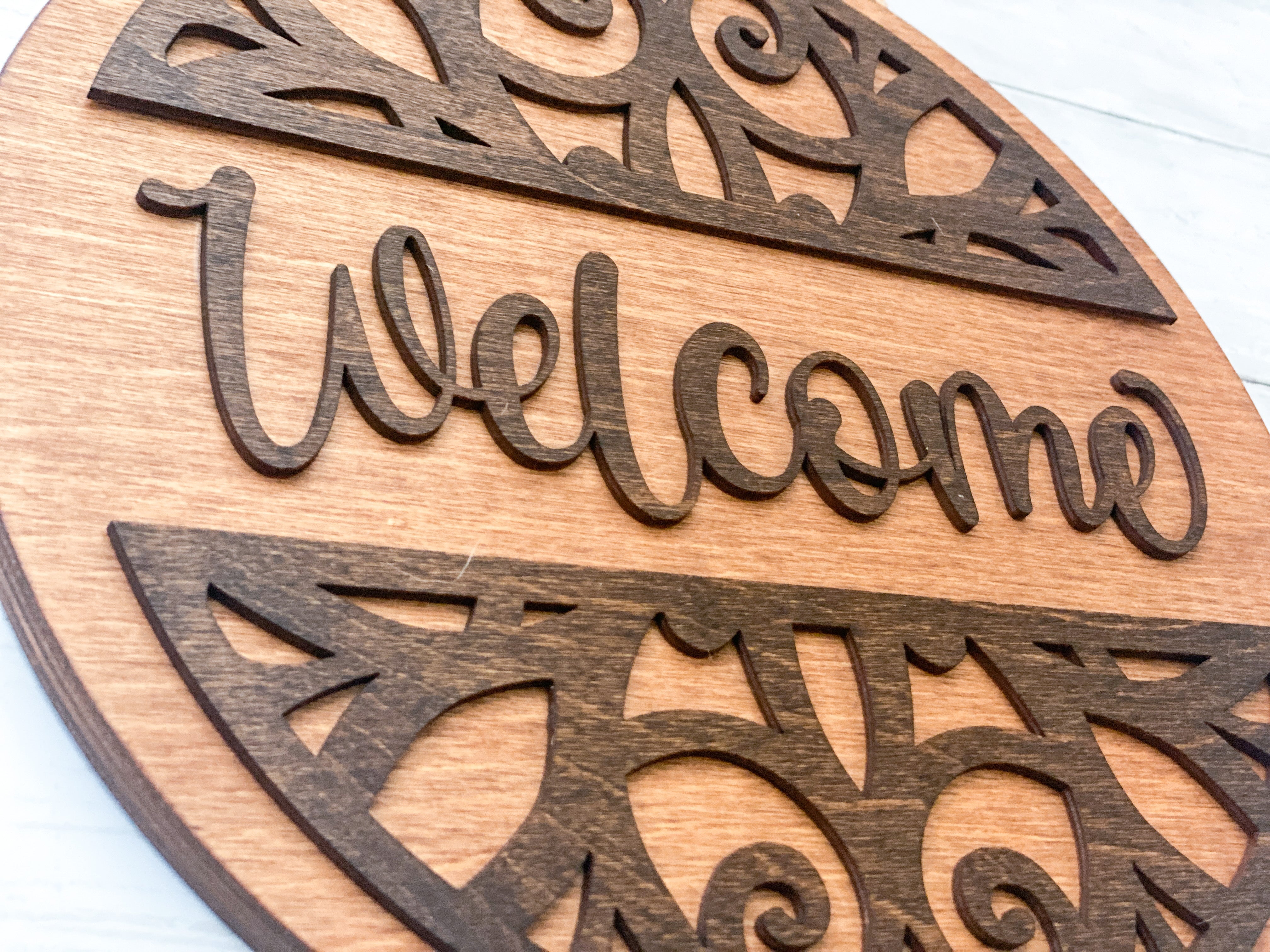 Welcome Sign- 3D Round