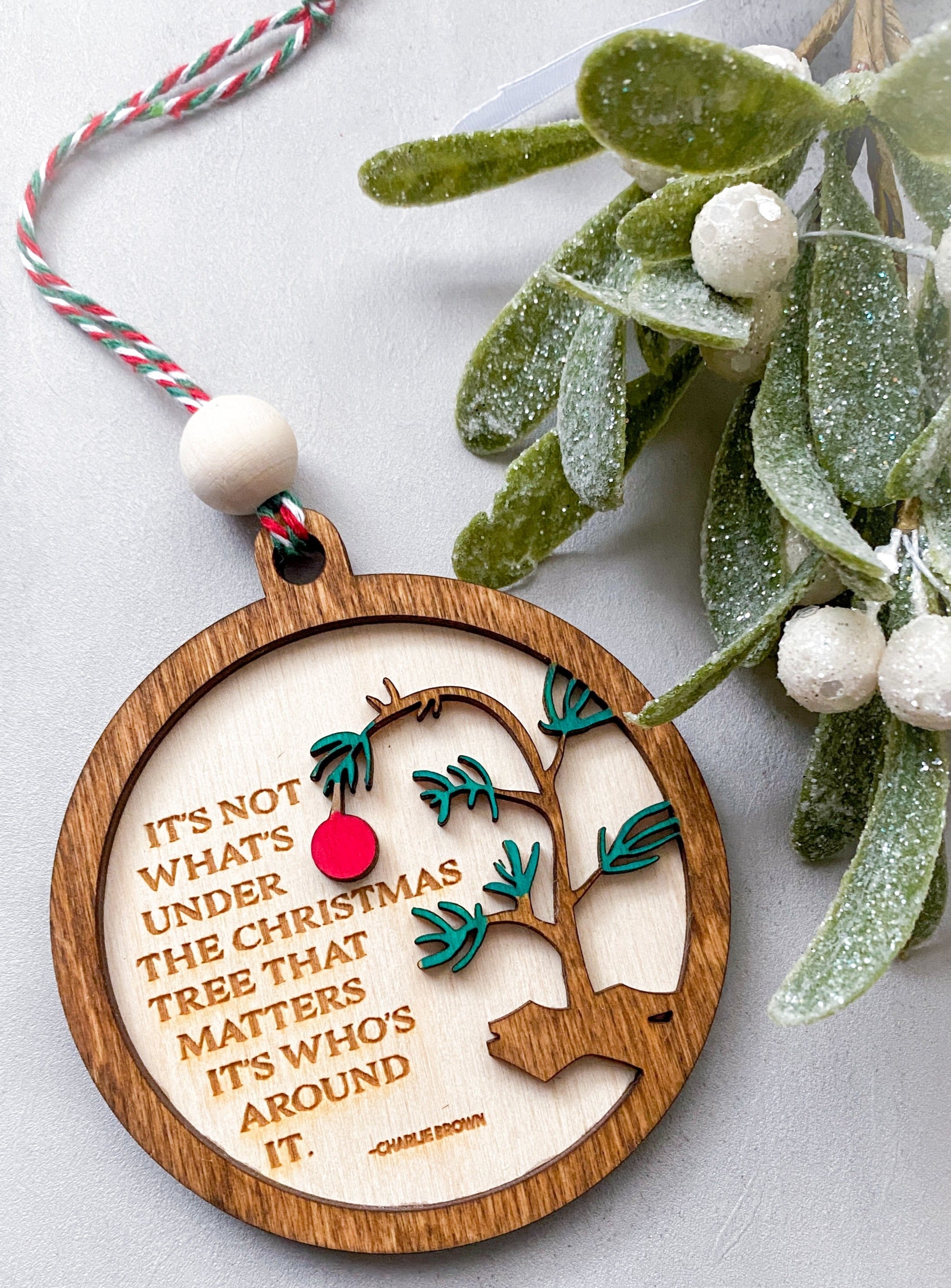 Who's Around The Tree Christmas Ornament - Aspen & Co Designs