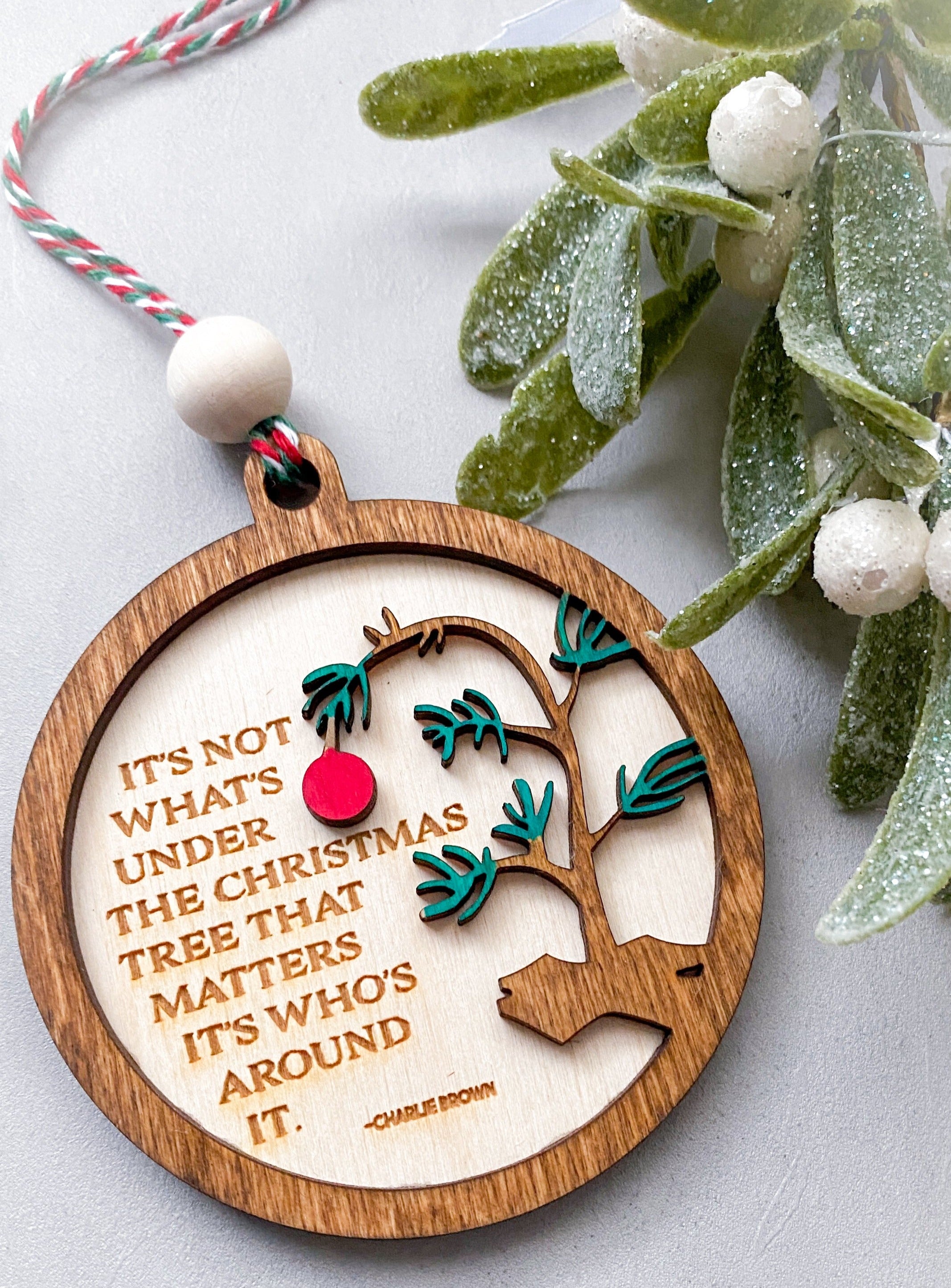 Who's Around The Tree Christmas Ornament - Aspen & Co Designs